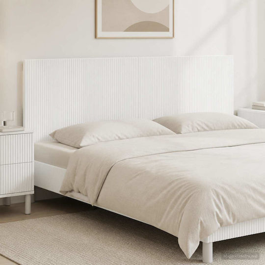 vidaXL Wooden White Bed Headboard 160x50cm