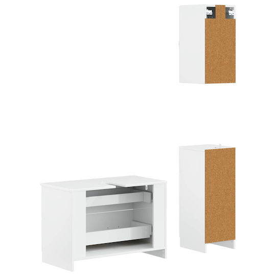 vidaXL Bathroom Vanity Unit Without Sink W82xD41xH59cm White