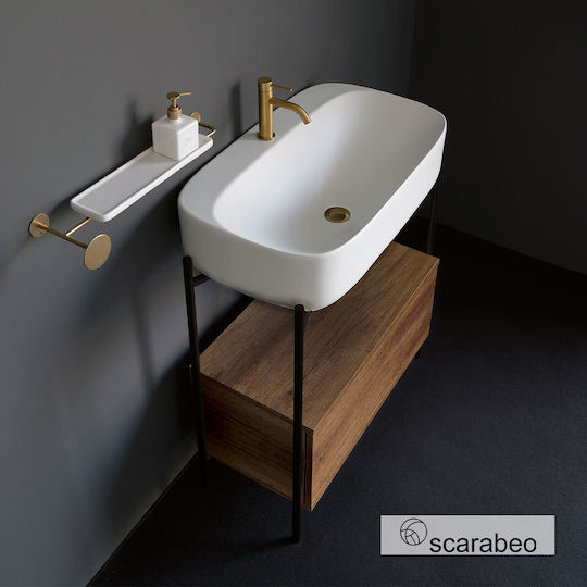 Scarabeo Laila Waschtisch ohne Waschbecken Braun