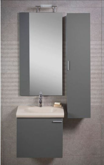 Adamidis Master 55 мебел за баня с мивка Ivory Шкаф със Мивка Д52xШ32.5xВ45см Екрю Adamidis Master 55 мебел за баня с мивка Ivory Шкаф със Мивка Д52xШ32.5xВ45см Екрю