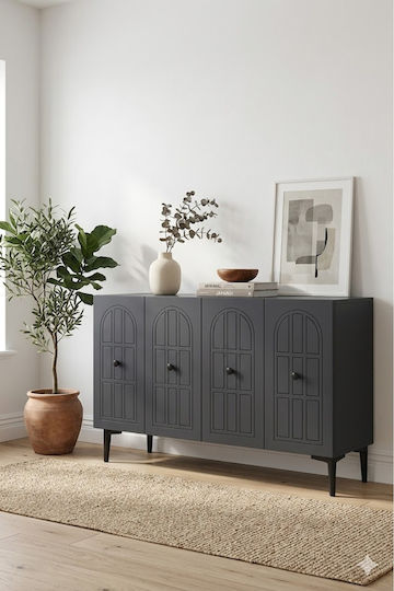 Μπουφές Ξύλινος Καφέ 120x30x75cm
