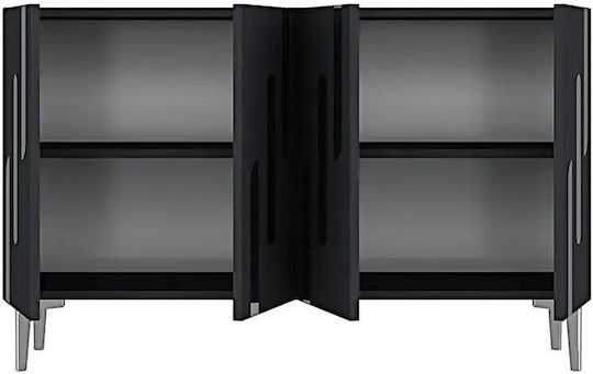 SteweHome Sideboard Holz 120x30x75cm Braun