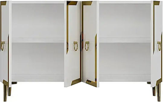 SteweHome Sideboard Holz 120x40x75cm Braun