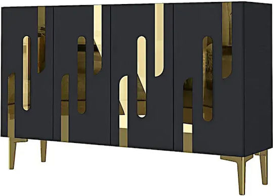 Wooden Sideboard Brown 120x30x75cm