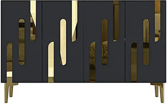 Wooden Sideboard Brown 120x30x75cm