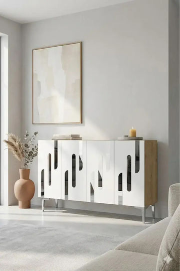 Bufet Din Lemn Ste-021568-V43297 Maro 120x30x75cm