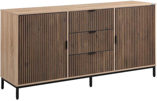 Μπουφές Rythmos Ξύλινος Sonoma-wallnut 160x41x80cm