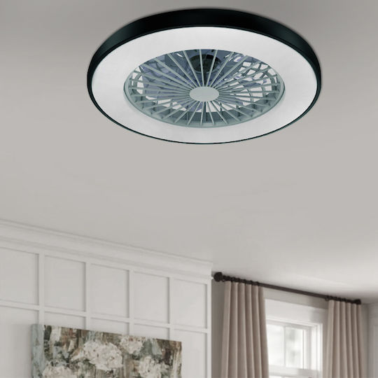 Aca Deckenleuchte 50cm mit Licht Schwarze