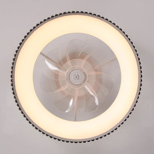 Aca Ceiling Fan 30cm With Light White