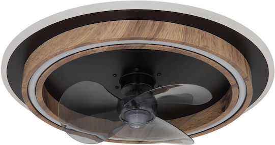 Globo Lighting Bozan Ceiling Light 50cm with Light Fixture Black