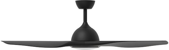 Braytron Ceiling Fan 132cm with Light Fixture Black