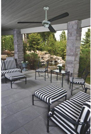 Westinghouse Mountain Gale Ceiling Fan 132cm Black / Silver