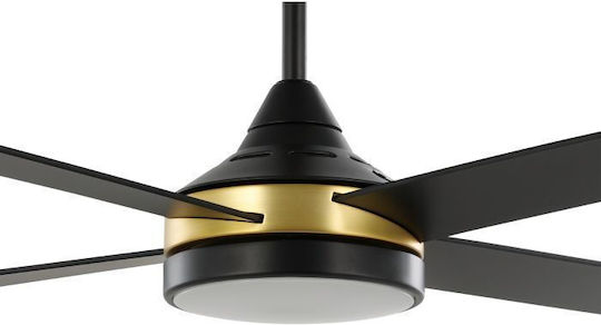 Eglo Trinidad Deckenventilator 122cm mit Leuchte Schwarz