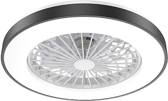 Home Lighting Marco Затворен Тип (Плафон) 50см с Магазин за онлайн търговия с Мегапикселови Обективи Черен