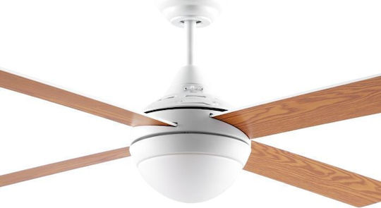 Eglo Varadero Ceiling Fan 122cm with Light Fixture White