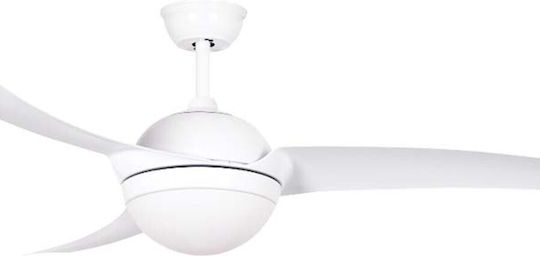 Zambelis Lights Ventilator De Tavan 132cm Cu Lentile De Mărire Negru