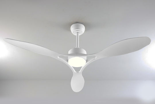 Aca Ceiling Fan 132cm with Light White