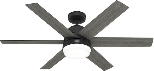 Hunter Arete Deckenventilator 132cm mit Leuchte Matteschwarz