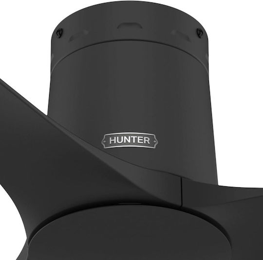 Hunter Athens Low Profile Ceiling Fan 132cm Matte Black