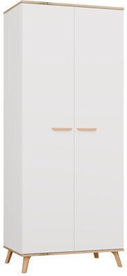 Telue 103 Δίφυλλη Ντουλάπα με Καθρέπτη 80x50x195cm Άσπρο Telue 103 Δίφυλλη Ντουλάπα με Καθρέπτη 80x50x195cm Άσπρο