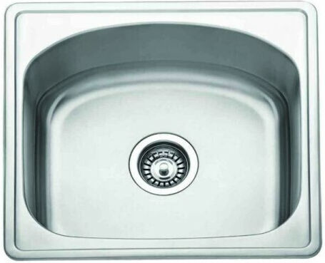 Gloria Tetras 475 18-1113 Drop-In Sink Inox Satin W50xD39cm Silver
