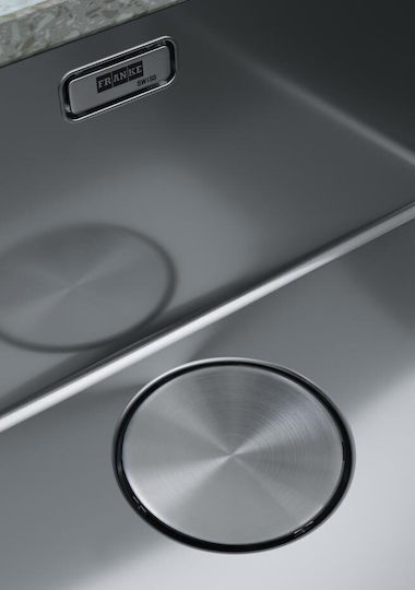 Franke Mythos Myx 120-34-34 Поддръжка Кухненски Мивка Inox Матиран Дължина 74.5xШирина 44см Сребрист