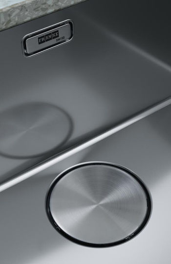 Franke Mythos Myx 160-50-16 122.0703.896 Unterbau Spüle Rechts Inox B55.5xT43cm Silber