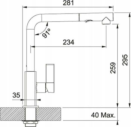Franke S2d Eingebauter Küchenspüle aus Flüssigem Granit M100xB50cm Graue