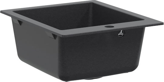 vidaXL Drop-In Küchenspüle aus Flüssiger Granit M42.5xP50cm Graues