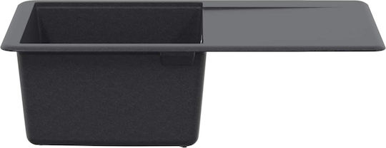 vidaXL Chiuvetă Drop-In din granit sintetic M67xL46cm gri