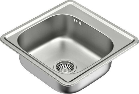Steiner Ένθετος Νεροχύτης Inox ΜxΠ Γκρι
