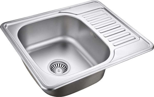 Steiner Ένθετος Νεροχύτης Inox ΜxΠ Γκρι