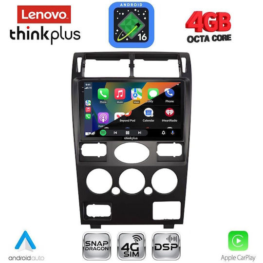 Lenovo Автомобилна Аудио Система за Ford Mondeo 2003-2006 Bluetooth USB Вграден Wi-Fi GPS Apple CarPlay Android Auto с Touch Screen 9"