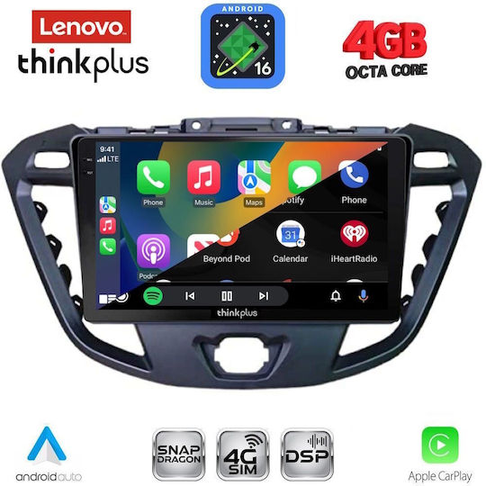 Lenovo Sistem Audio Auto Pentru Ford Focus 2019-2025 Bluetooth USB Wi-Fi GPS Apple CarPlay Android Auto Cu Ecran Tactil 9"