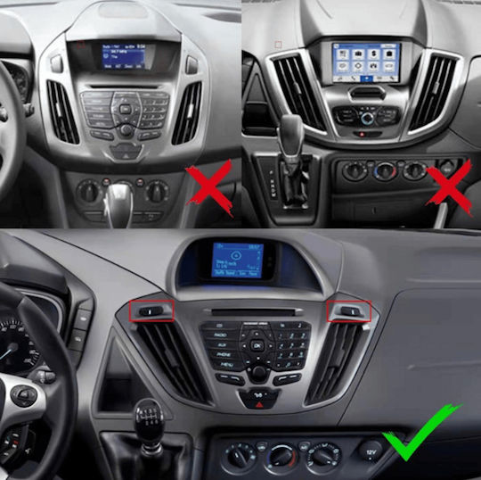 Lenovo Car Audio System for Ford Transit Custom / Tourneo Custom 2013-2019 (Bluetooth/USB/WiFi/GPS/Apple CarPlay/Android Auto) with 9" Touch Screen