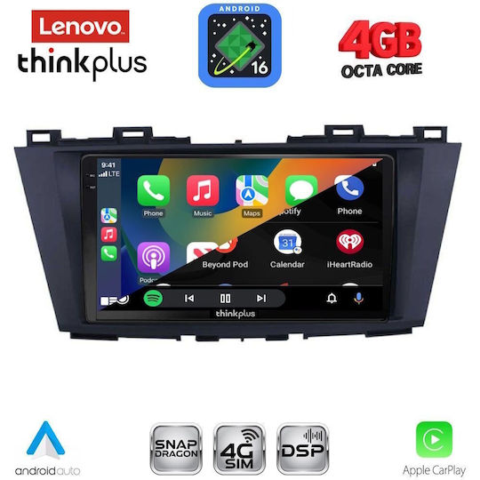 Lenovo Car Audio System for Mazda 5 2011-2020 Bluetooth USB WiFi GPS Apple CarPlay Android Auto with 9" Touch Screen