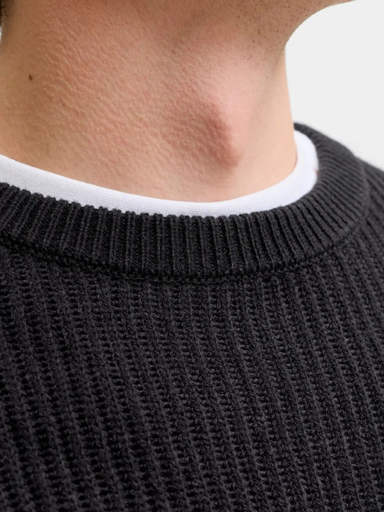 Crew Neck Πουλόβερ Μακρυμάνικο Black