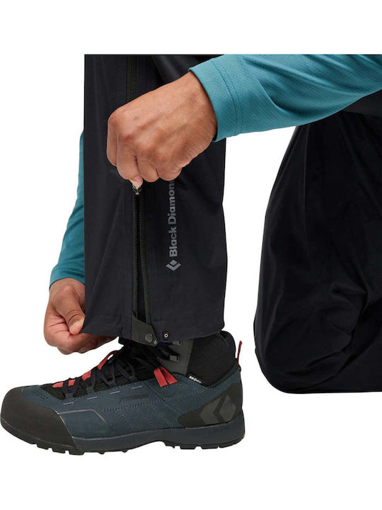Black Diamond Fineline Stretch Full Zip Pantaloni Lung De Drumeție Pentru Bărbați Negri