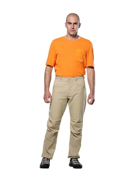 Salewa Agner Hemp Ripstop Men's Long Beige Climbing Trousers