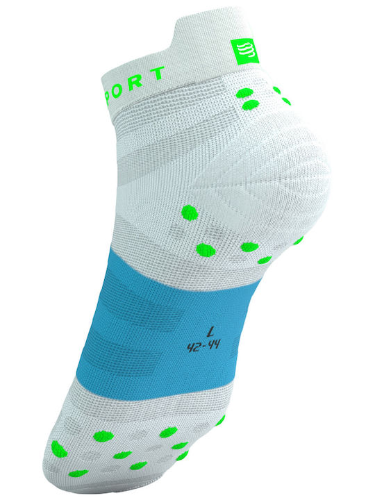 Compressport Ultralight Ciorapi de Alergare Albi 1 Pereche