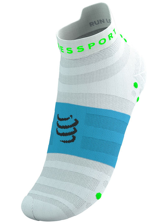 Compressport Ultralight Ciorapi de Alergare Albi 1 Pereche