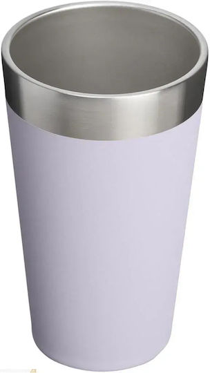 Stanley Adventure Stacking Чаша Термос Неръждаема стомана 470ml Purple Dust с Сламка и Дръжка