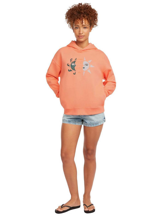 Women's Hooded Sweatshirt Orange