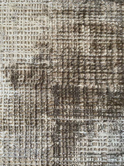 Wohnzimmer Teppich Rechteckig Ecru Braun 200x280cm