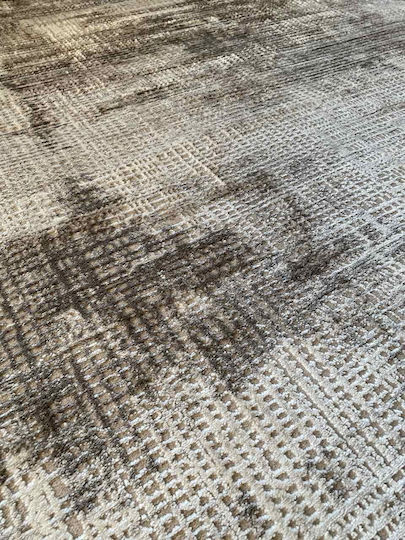 Emporio Collection Wohnzimmer Teppich Rechteckig Ecru Braun 160x220cm Lazer-Ecru-Braun-LZ412A-160