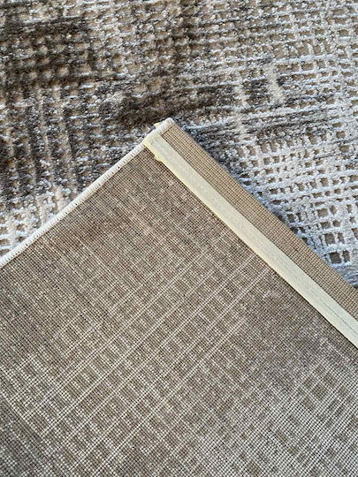 Emporio Collection Wohnzimmer Teppich Rechteckig Ecru Braun 160x220cm Lazer-Ecru-Braun-LZ412A-160