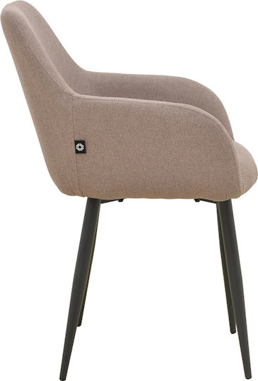 Telia Dining Room Chair Metallic Beige 60x54x85cm