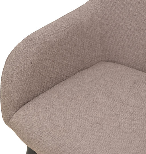 Telia Dining Room Chair Metallic Beige 60x54x85cm