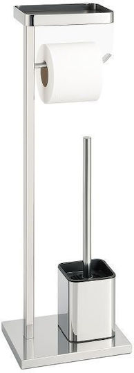 Relaxdays Set de accesorii pentru baie Inox Gri