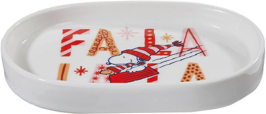 Butlers Peanuts Плитка Овална Порцеланова Бяла Чиния 14x10см